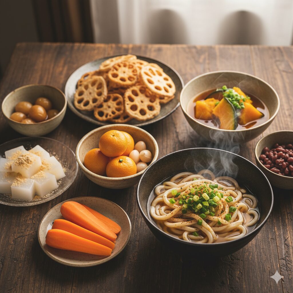 運を呼ぶ「ん」のつく食べ物：冬至の七種