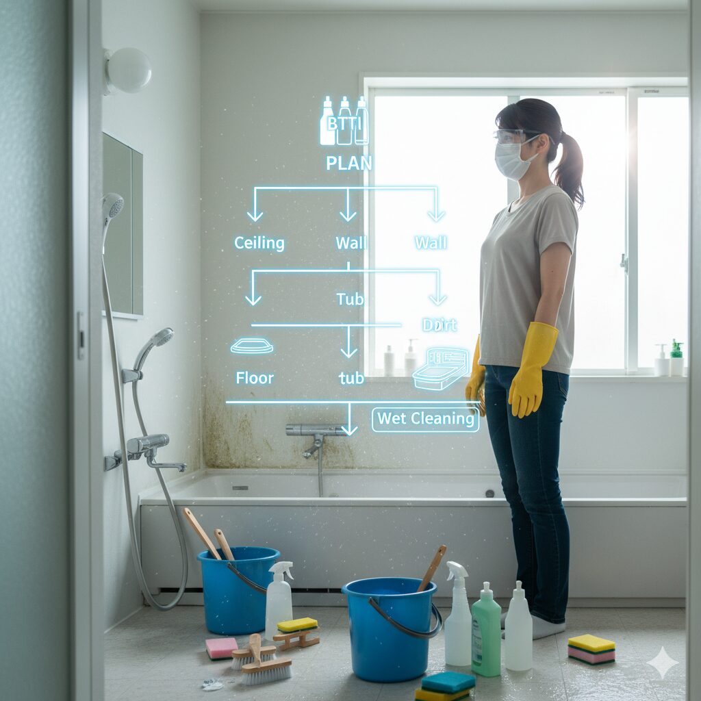 お風呂の大掃除、順番の黄金ルール