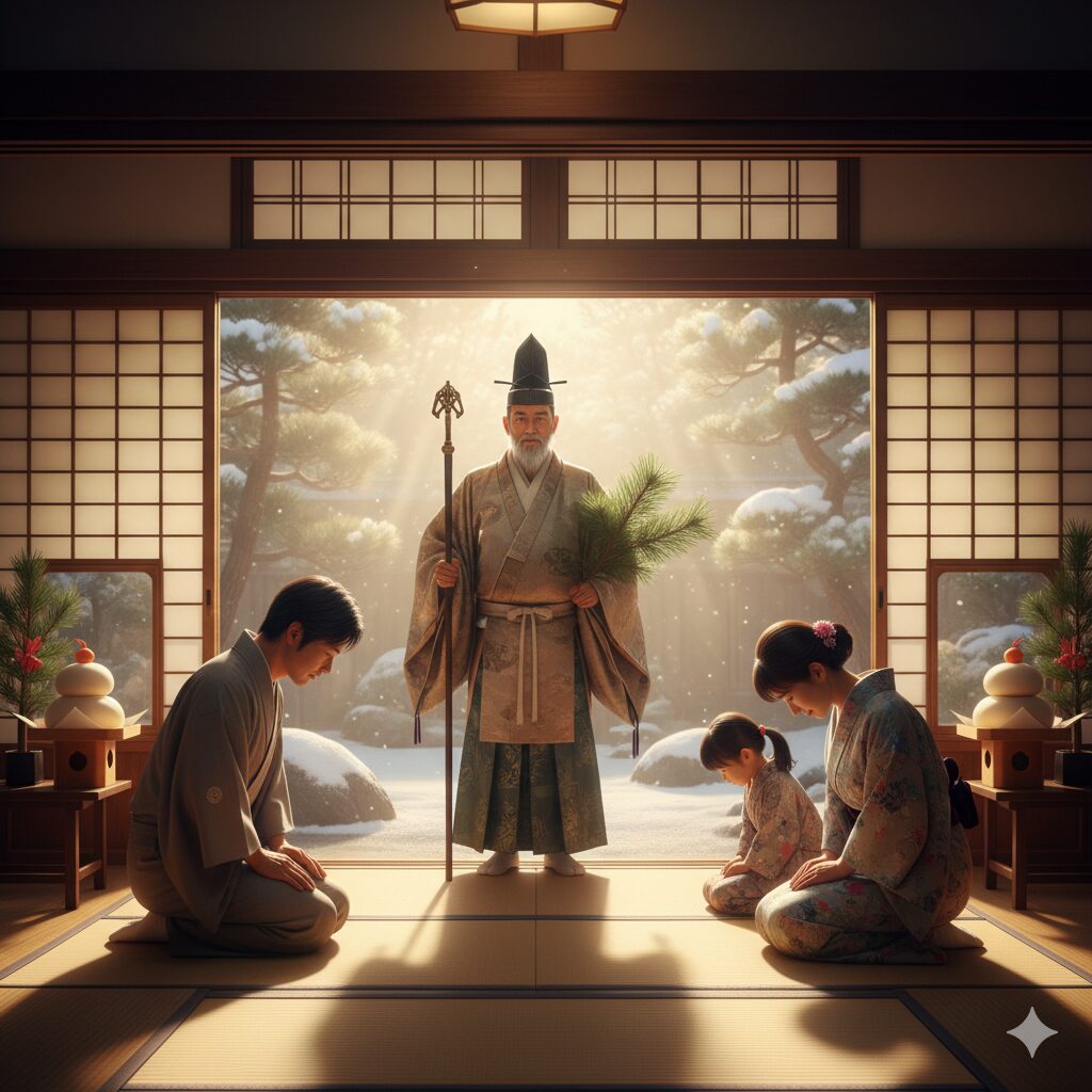 迎えるのは年神様という神聖な客