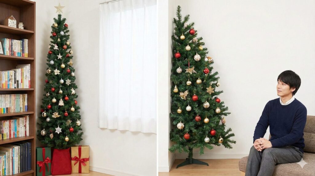 圧迫感を防ぐスリムやハーフタイプの活用法