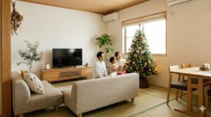 8畳にクリスマスツリーを飾る最適解！サイズ選びと配置のコツ