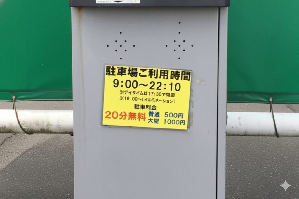 駐車料金の目安と無料条件
