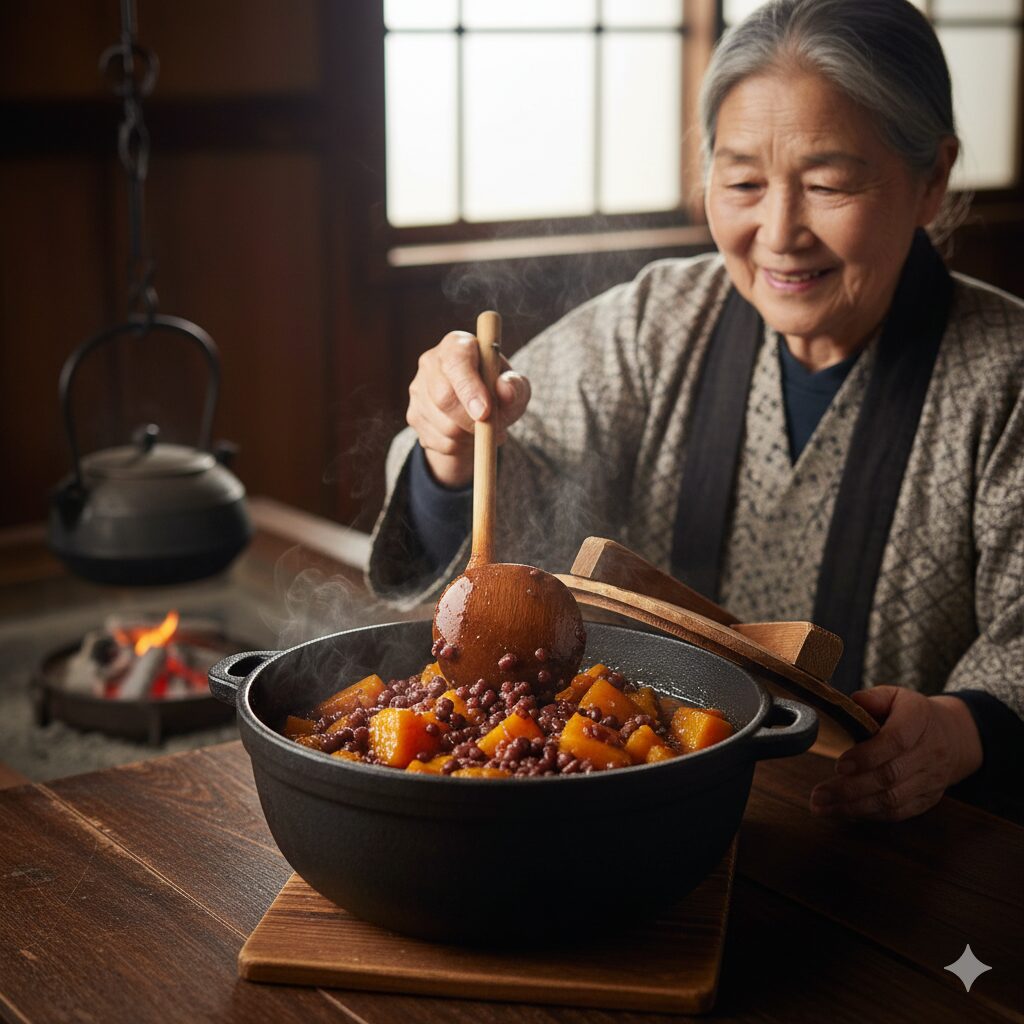 小豆とカボチャを合わせた伝統料理いとこ煮