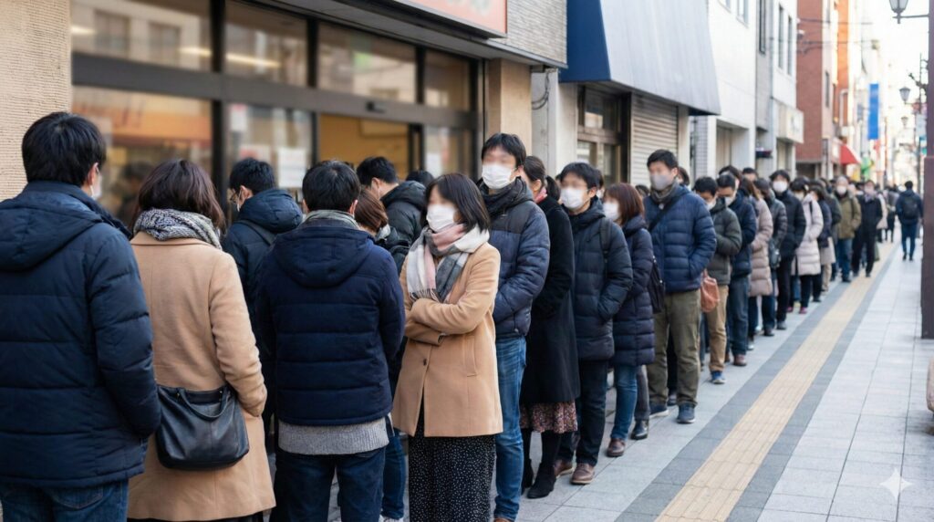 大行列覚悟で予約は不可