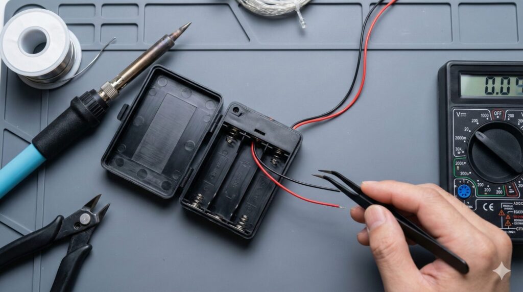 電池式をUSB化する改造の注意点