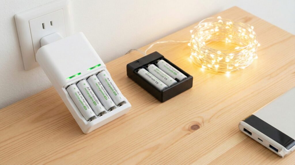 充電式乾電池で光量を維持する秘訣