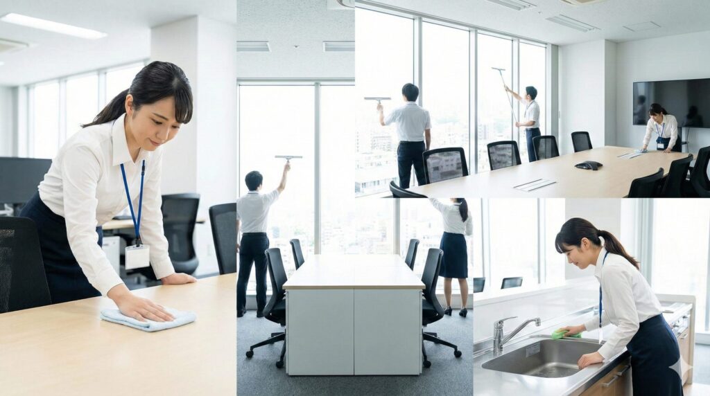 場所別に見るオフィスの大掃除手順と要点