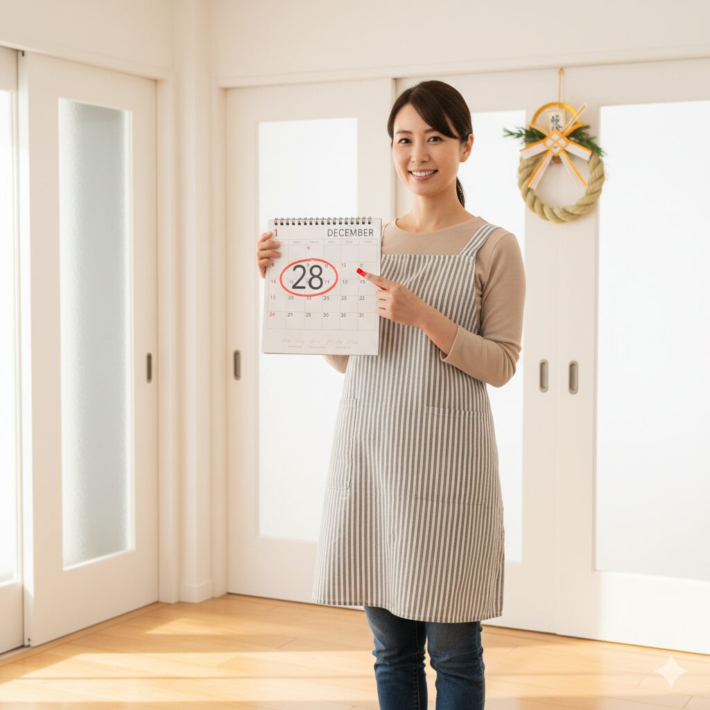 12月の大掃除はいつまで?結論は28日