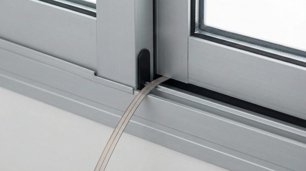 隙間ケーブルで窓からコードを通す