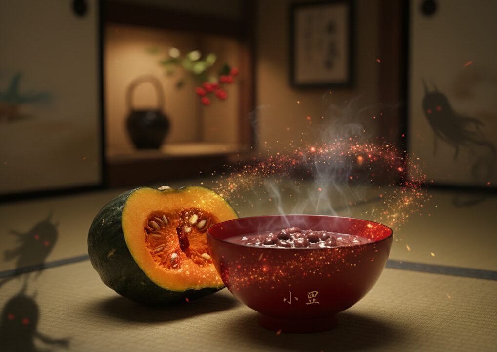 カボチャと対になる小豆の意味と邪気払い