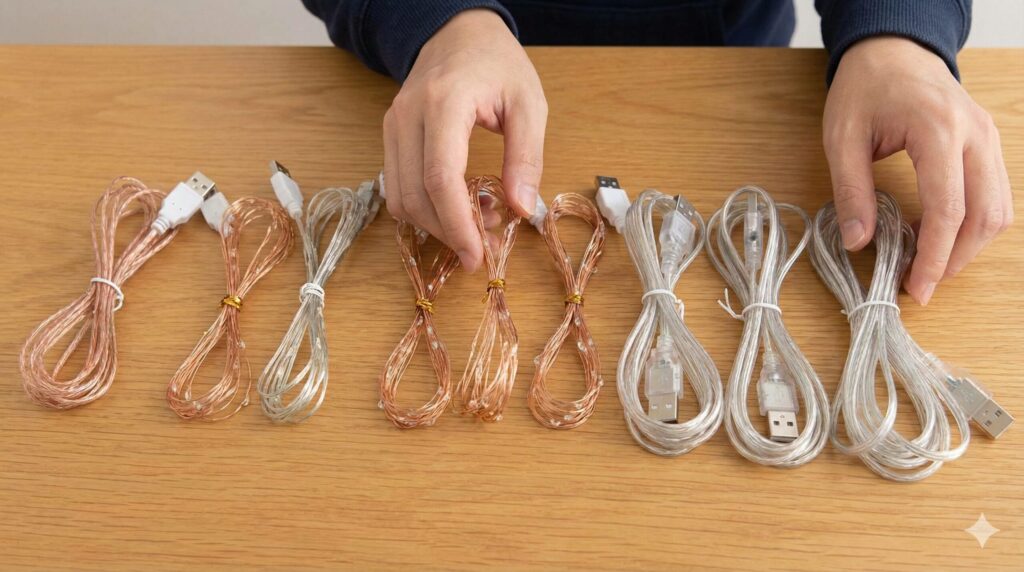 100均イルミネーションのUSBモデル徹底比較