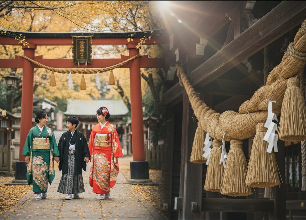 七五三としめ縄の由来は同じ？関係性を解説