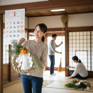 しめ縄は大掃除の前？飾る順番と29日31日がダメな理由