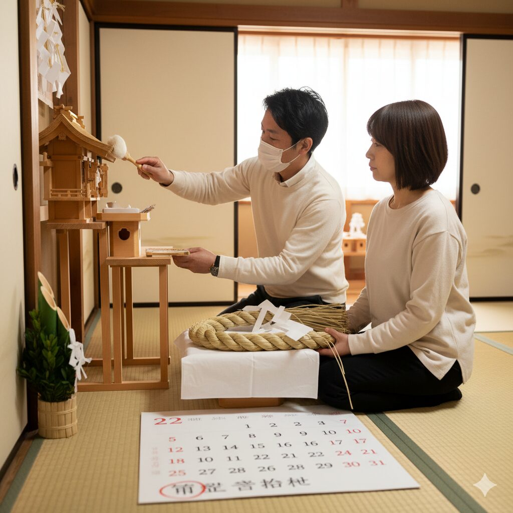 神棚の掃除としめ縄の交換時期