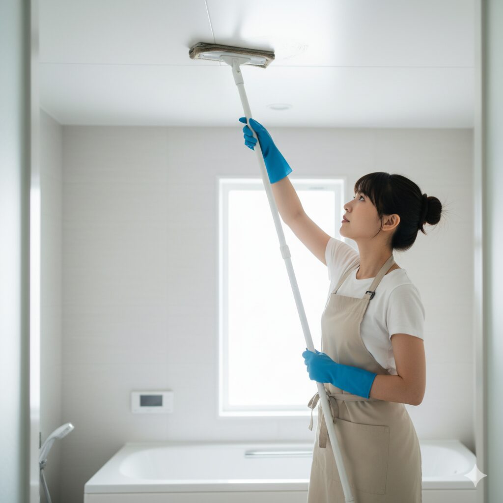 月一の天井掃除でカビ予防