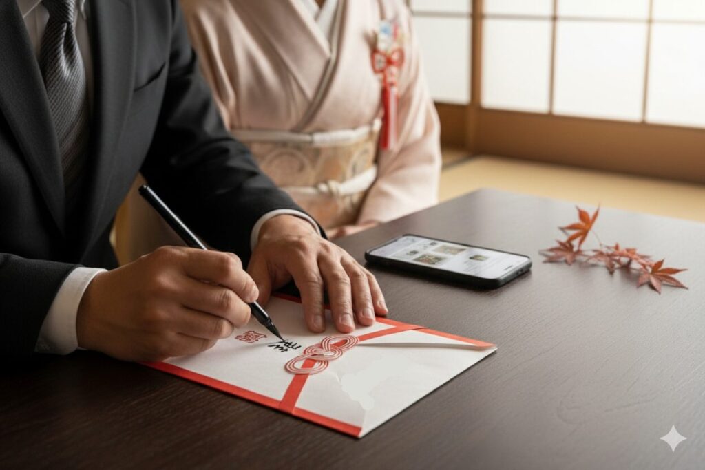 七五三の初穂料、のし袋の書き方