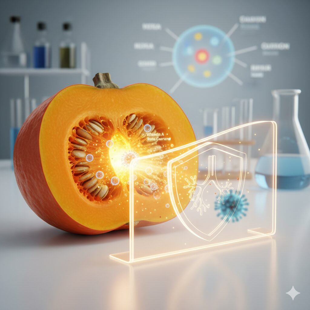 カボチャが持つ冬の風邪予防の科学的根拠