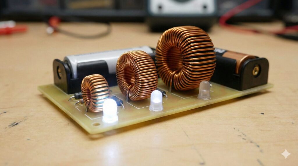 インダクタで決まる明るさと電池の寿命