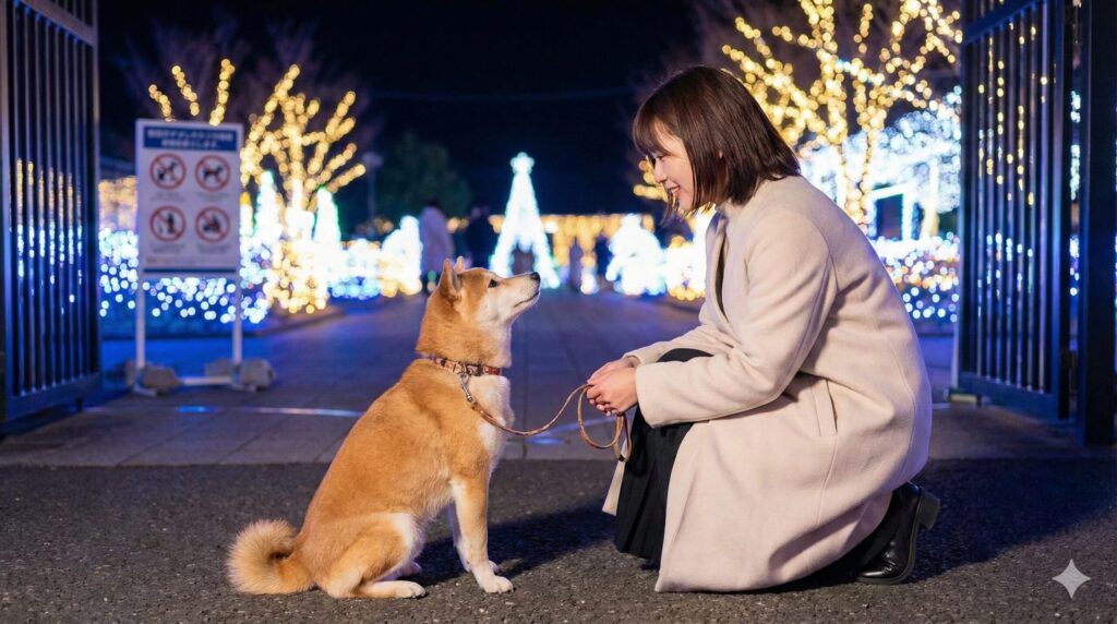犬連れ入場のルールとリード着用の注意点