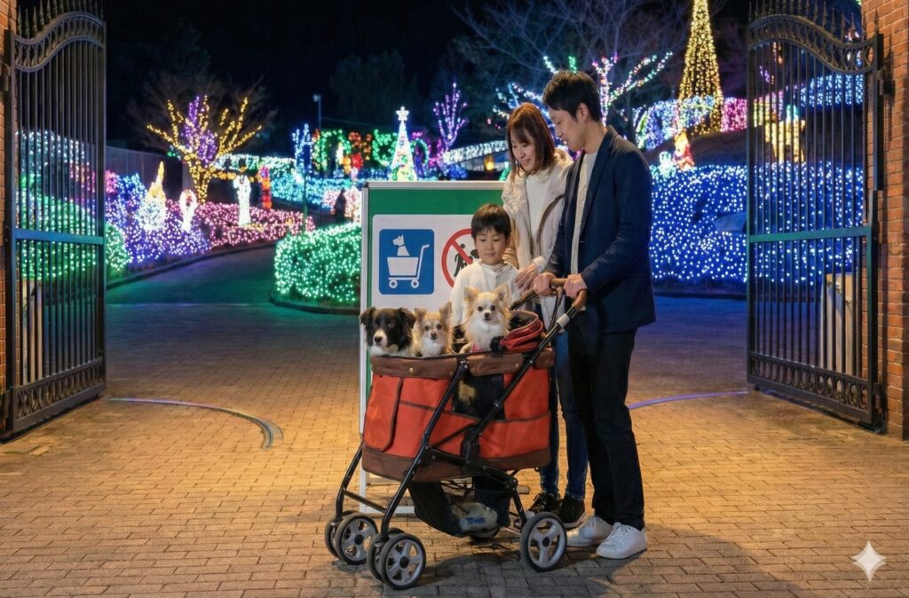 ぐらんぱる公園で犬とイルミネーションを見る条件