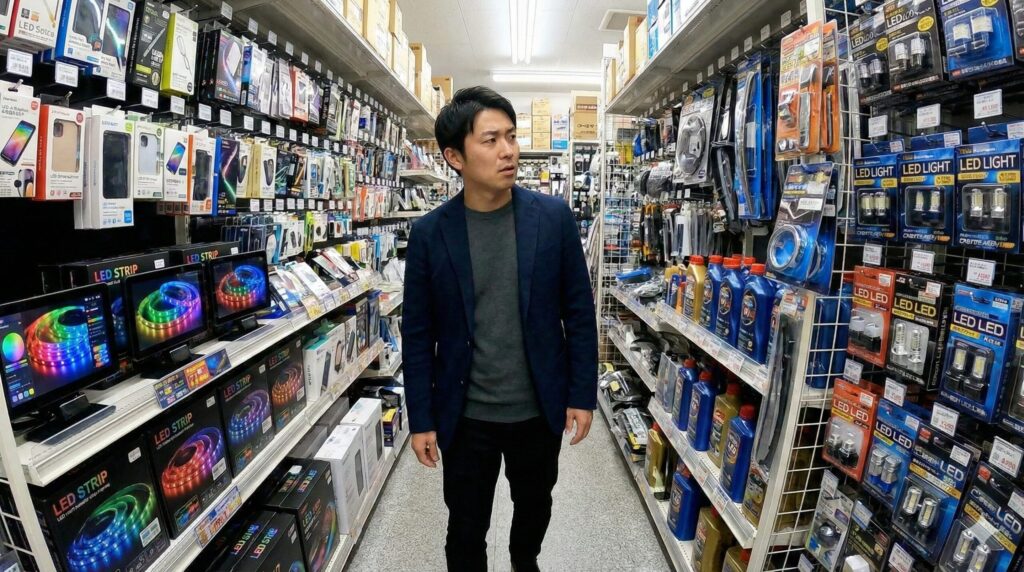 売り場はどこ?家電か車用品か