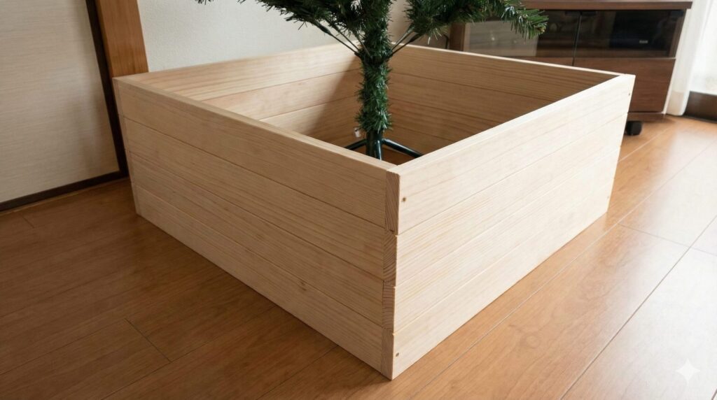 キャンドゥの板材ならカット不要で箱型が作れる