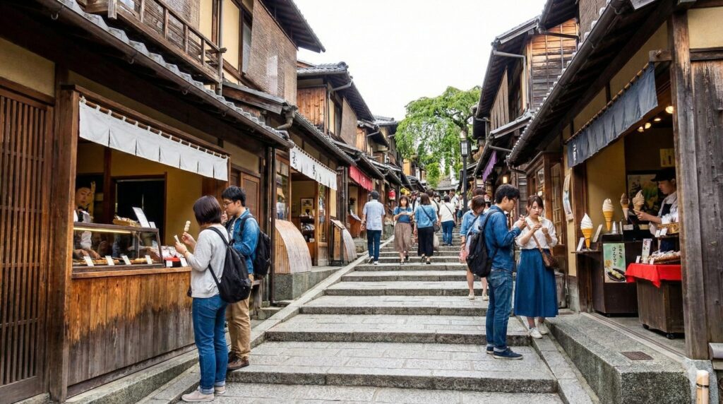 京都などの関西は常設店を利用する