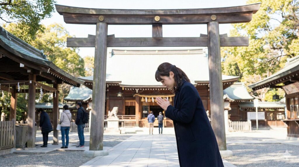 神社の鳥居をくぐる時のマナー