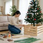 100均でクリスマスツリーの足隠しをDIY！ダイソーやセリアで簡単自作