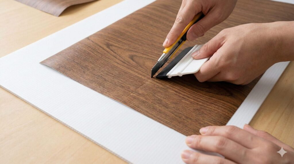 プラダンとリメイクシートで丸太風に加工するコツ