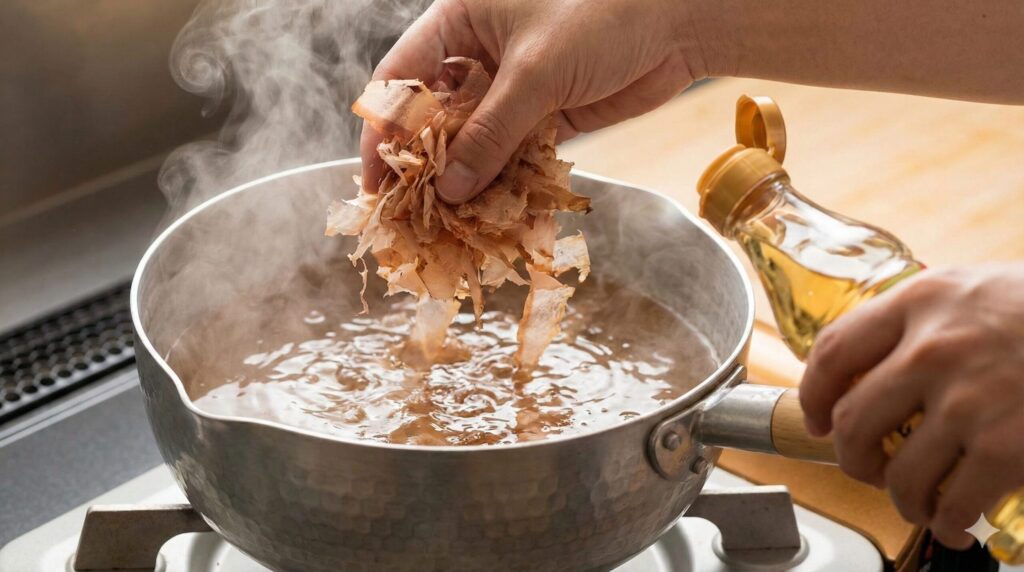 追い鰹とみりんで香りを足す技