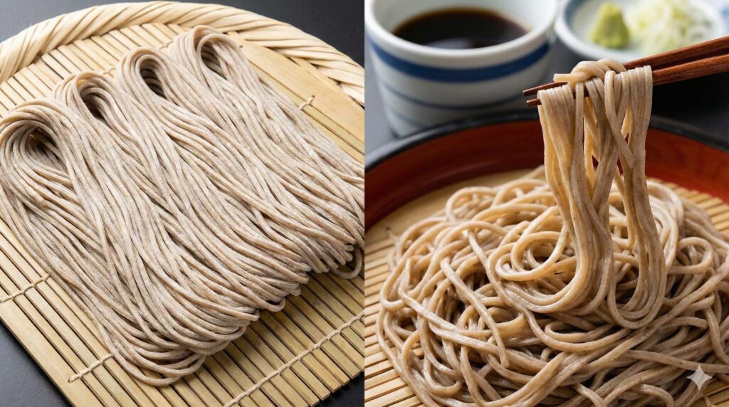 セットの深大寺生そばの特徴