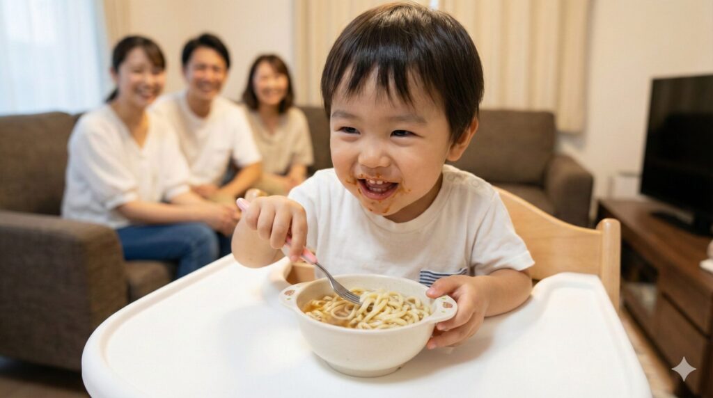 沖縄そばやラーメンなど子供が喜ぶ代用品