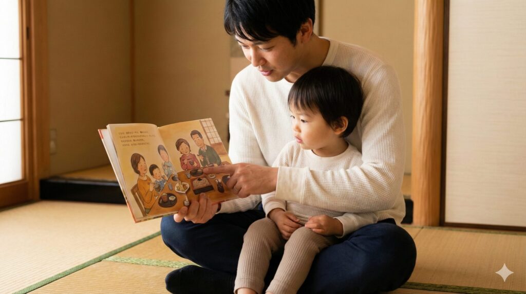 行事の意味や由来を絵本で伝える食育