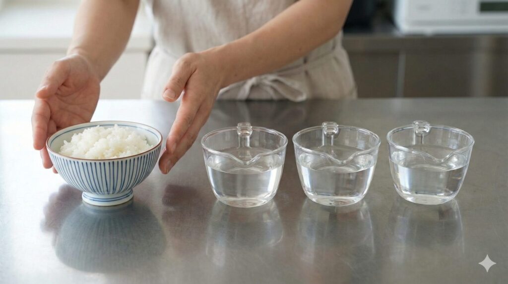 失敗しない水の量はご飯の何倍か
