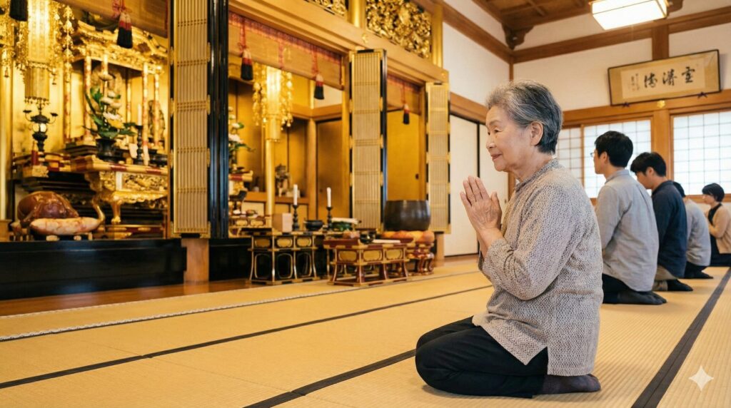 浄土真宗では忌中がなく参拝可能