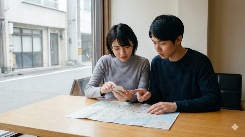 混雑を避ける時間帯と場所の選定