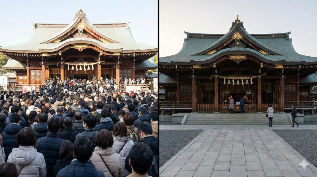 年末年始の混雑ピークと穴場の時間帯
