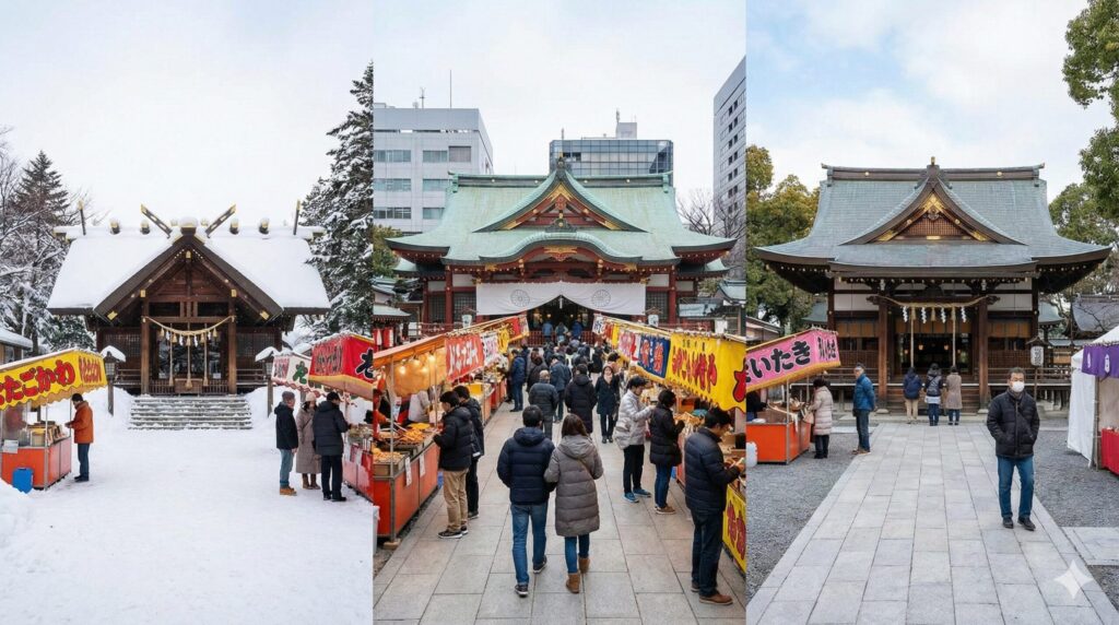 全国各地の1月4日の初詣と屋台出店状況