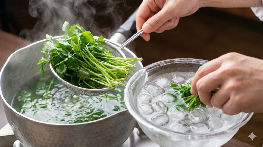 苦味を抑える七草の下処理テクニック