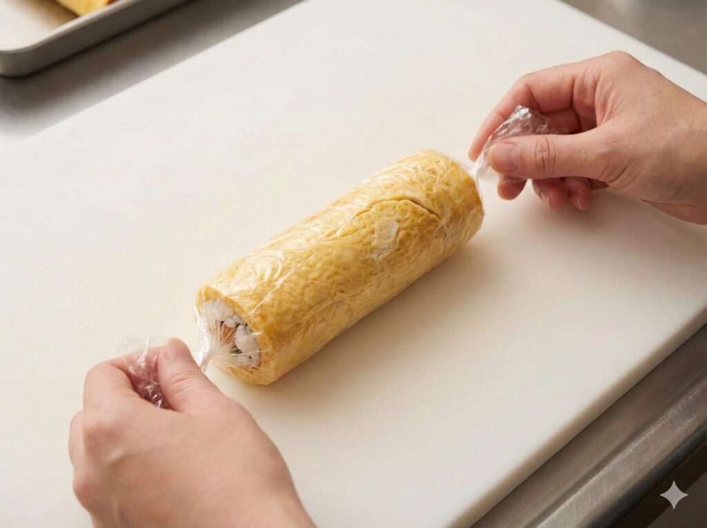 ラップできれいに成形する巻き方のコツ