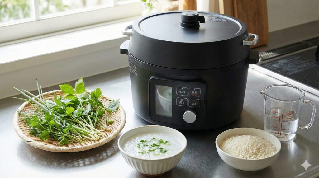 アイリスオーヤマ電気圧力鍋で七草粥を極めるコツ