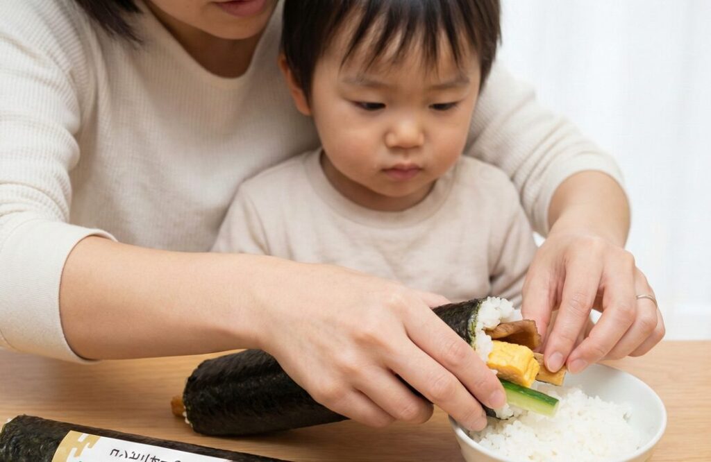 市販やコンビニの恵方巻きを取り分けるコツ