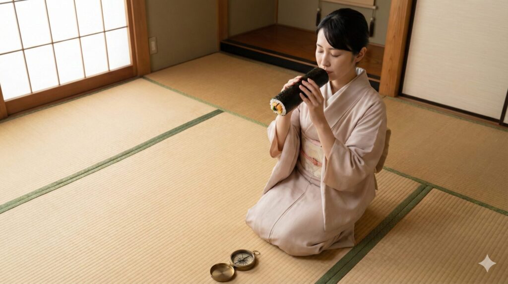 恵方巻の方角と食べるルール