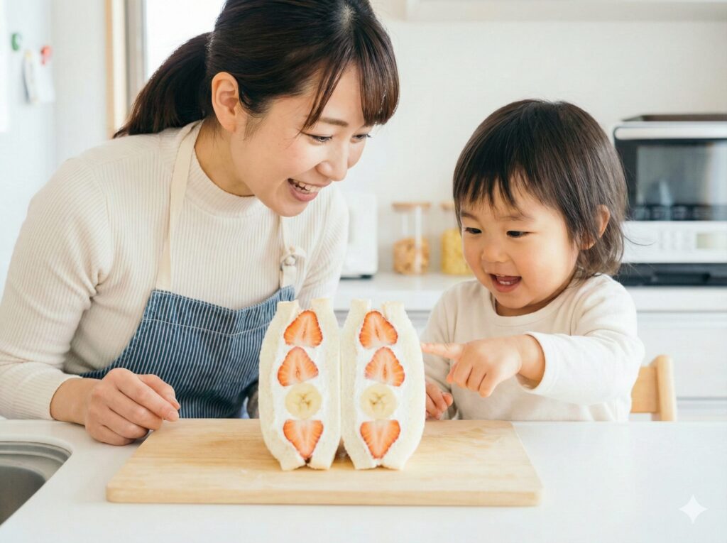 子供も喜ぶフルーツサンドの断面テク