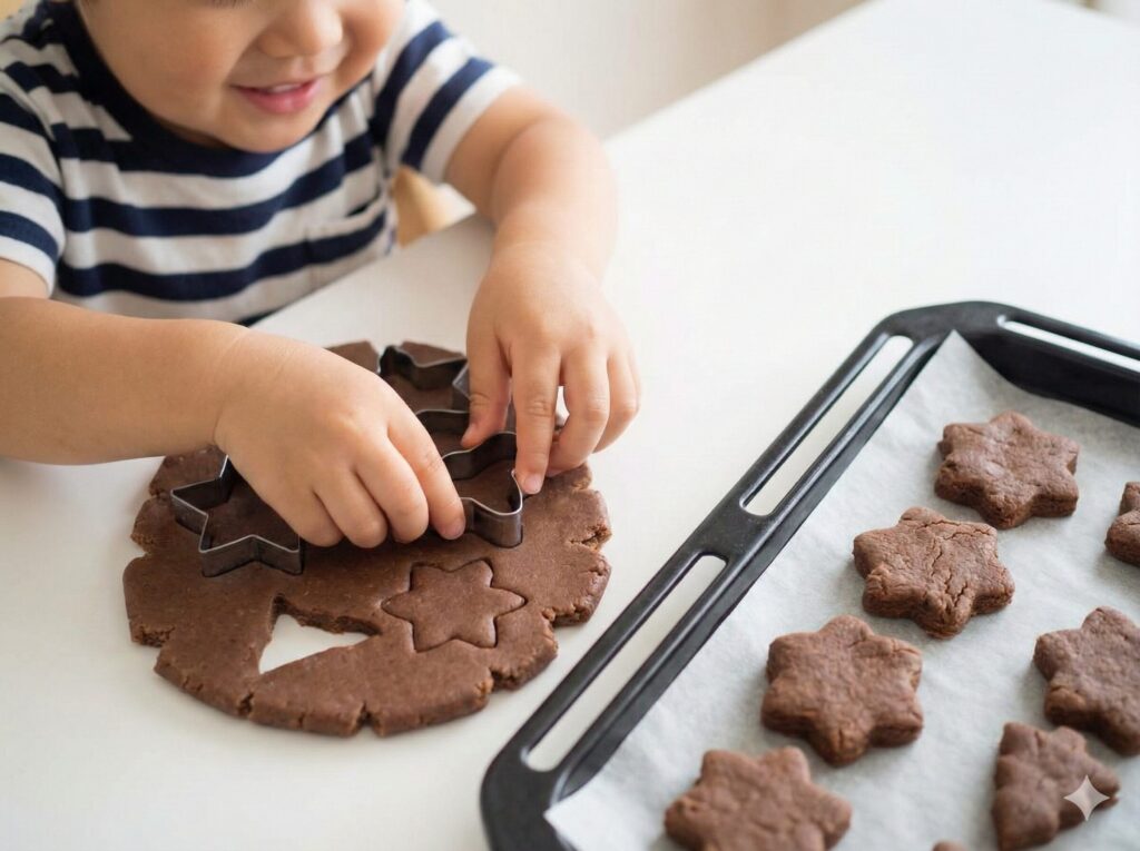 人気クッキーは米粉とキャロブで作る