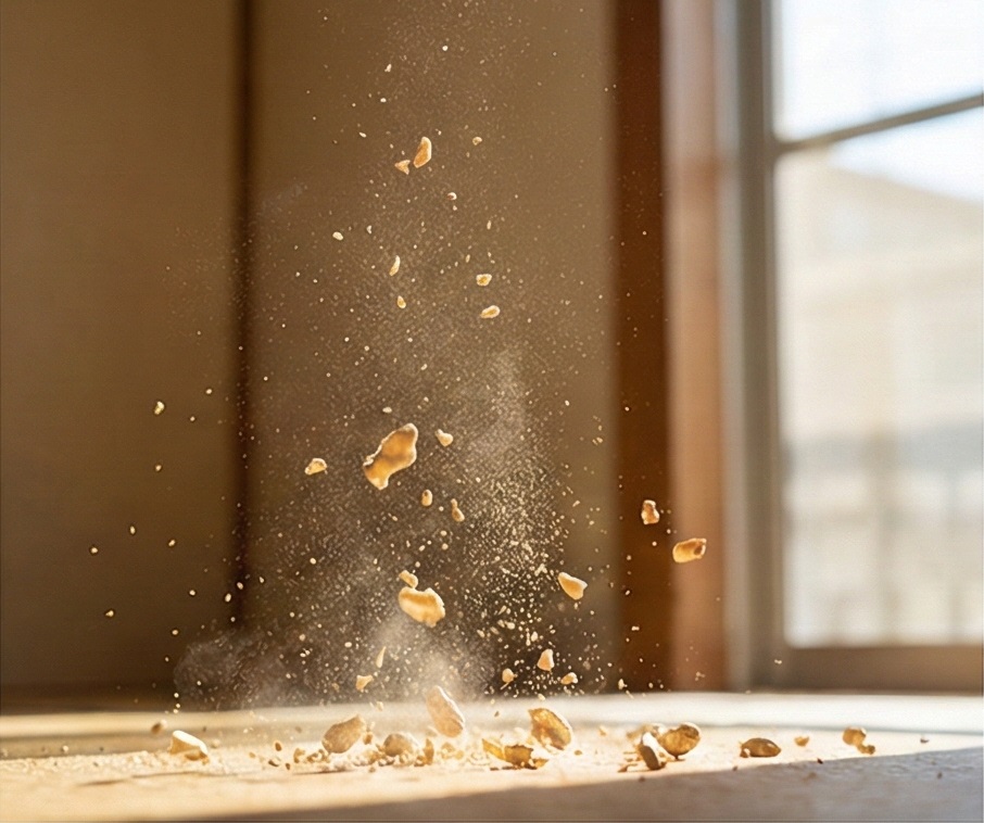 粉塵の吸入でも症状が出る危険性