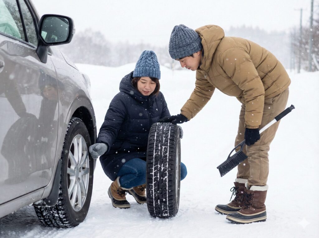 寒くない服装と雪道運転の注意点