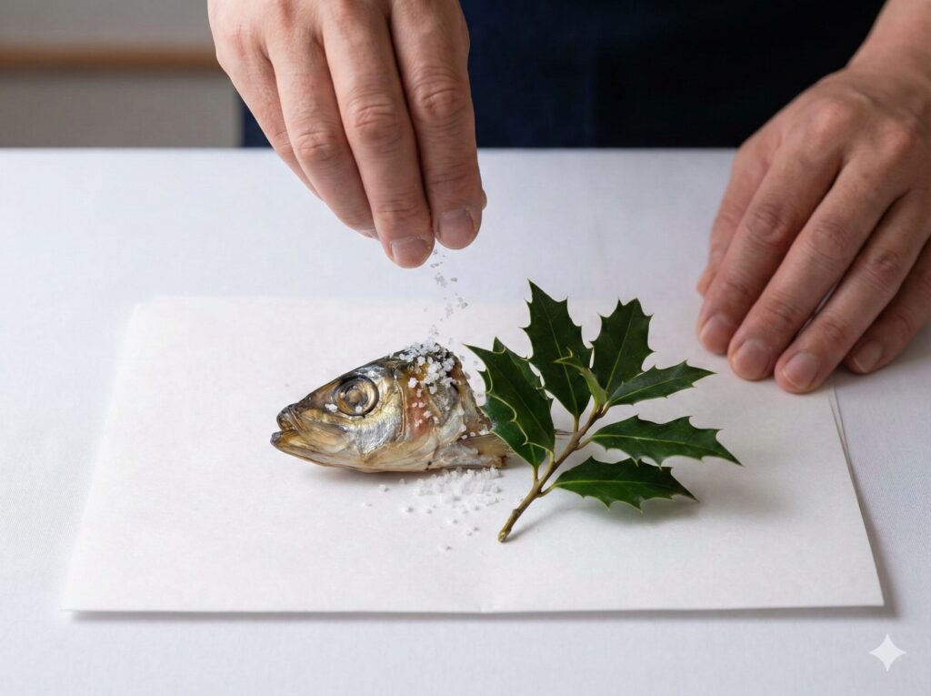 節分が終わった柊鰯を塩で清める処分方法