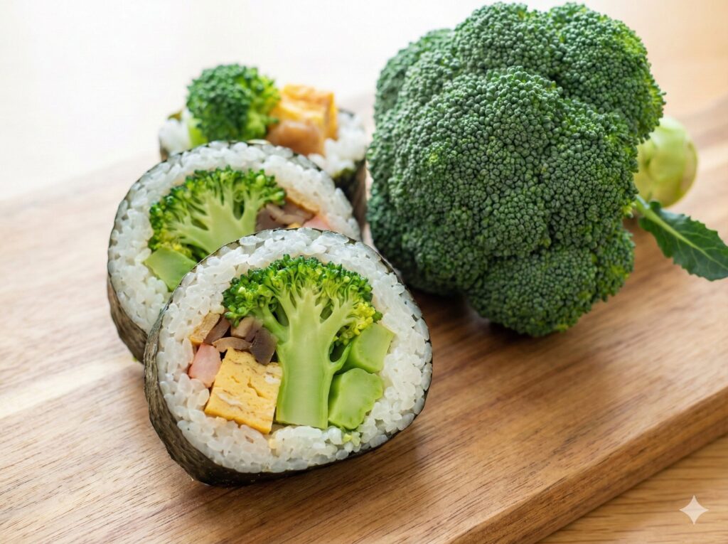 指定野菜ブロッコリーと恵方巻